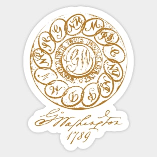 1789 GW Inaugural (Linked States) - Signature Series Sticker